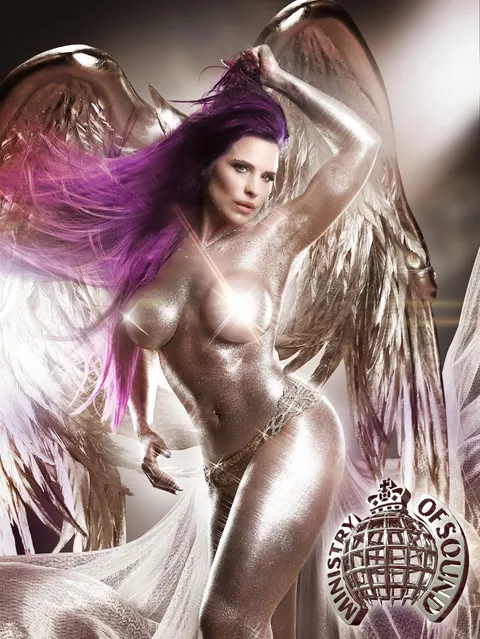 Client with purple and silver ethereal wings against misty atmospheric backdrop